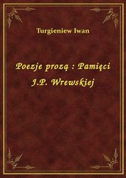 : Poezje prozą : Pamięci J.P. Wrewskiej - ebook