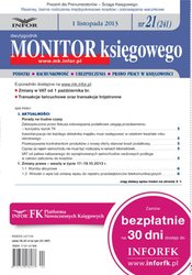 : Monitor Księgowego - e-wydanie – 21/2013
