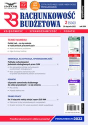 : Rachunkowość Budżetowa - e-wydanie – 2/2022