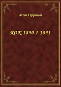 ebooki: Rok 1830 I 1831 - ebook