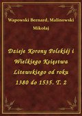 Dzieje Korony Polskiéj i Wielkiego Księstwa Litewskiego od roku 1380 do 1535. T. 2 - ebook
