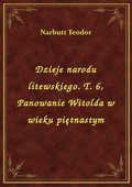 Dzieje narodu litewskiego. T. 6, Panowanie Witolda w wieku piętnastym - ebook