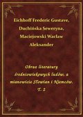 Obraz literatury średniowiekowych ludów, a mianowicie Słowian i Niemców. T. 2 - ebook