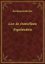 : List do Stanisława Fogelwedera - ebook