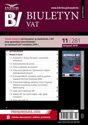 : Biuletyn VAT - e-wydanie – 11/2019